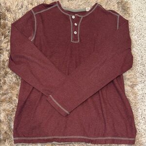 Burgundy Long Sleeve Tommy Bahama Shirt